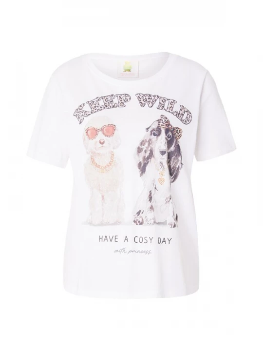 Obrázek produktu PRINCESS GOES HOLLYWOOD Tričko 'Keep Wild' béžová / hnědá / černá / bílá