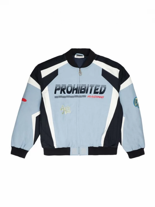 Obrázek produktu Prohibited Přechodná bunda 'Hyperlane' světlemodrá / černá / bílá