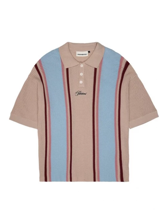 Obrázek produktu Prohibited Svetr 'Charlies' velbloudí / světlemodrá / čokoládová / magenta
