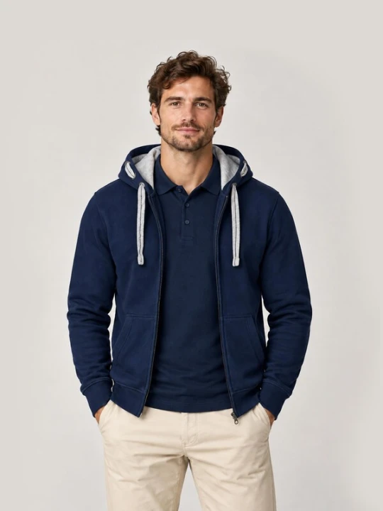 Obrázek produktu Prolazon Mikina 'Fighter Zip Hoodie' námořnická modř
