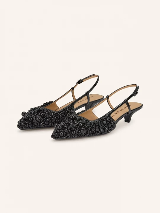Obrázek produktu Prosperine Slingpumps S Otevřenou Patou A Ozdobnými Kamínky černá