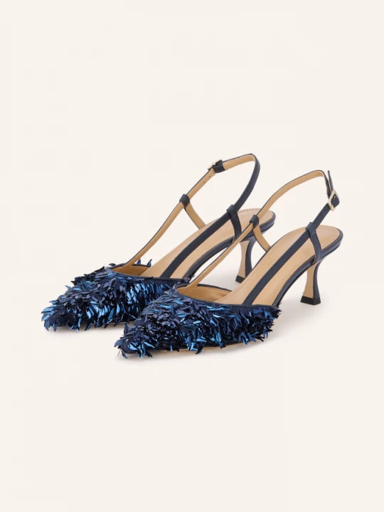 Obrázek produktu Prosperine Slingpumps Se Šněrováním A Flitry modrá