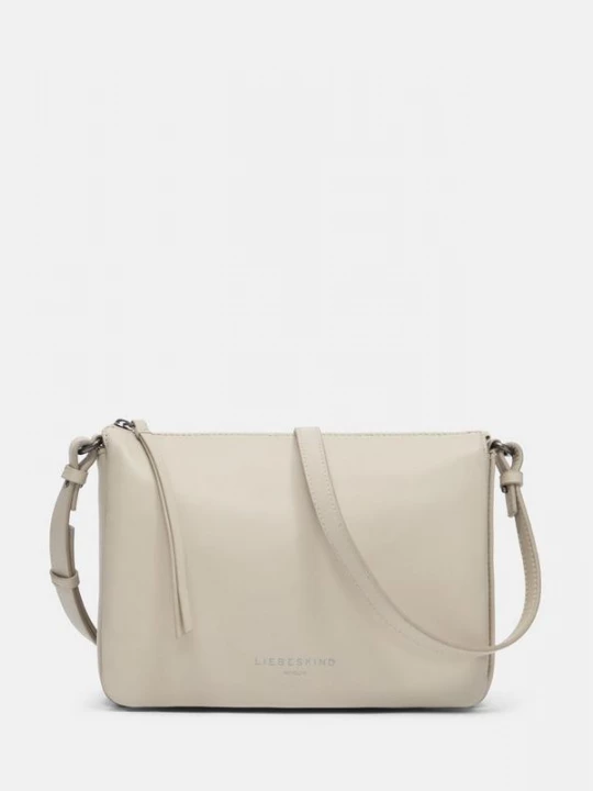 Obrázek produktu Prostorná crossbody taška z měkké ovčí kůže Liebeskind béžová