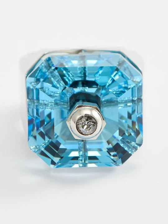 Obrázek produktu Prsten Swarovski tyrkysová