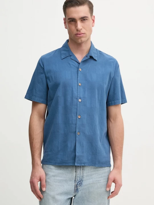 Obrázek produktu PS Paul Smith Bavlněná košile PS Paul Smith modrá