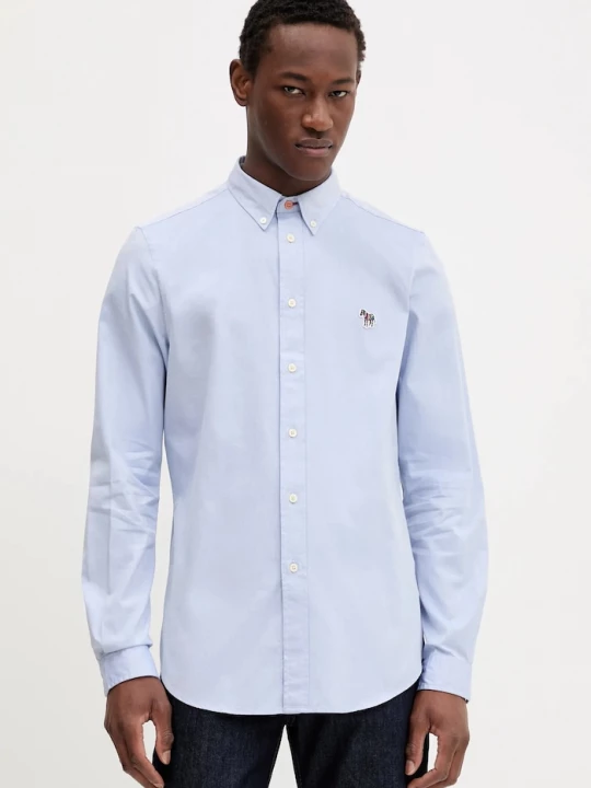 Obrázek produktu PS Paul Smith Bavlněná košile PS Paul Smith modrá