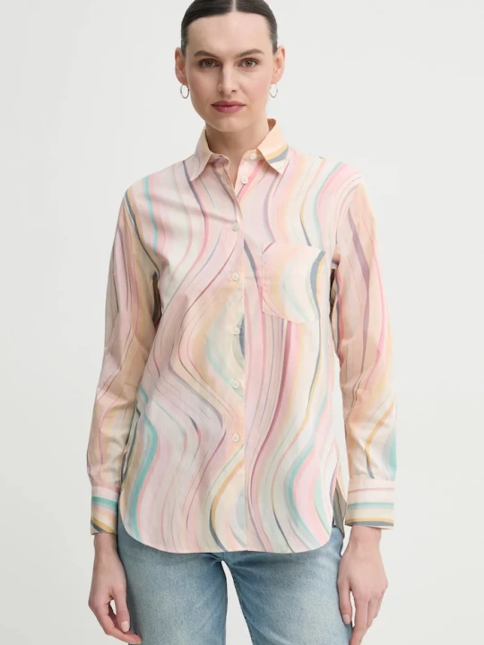 Obrázek produktu PS Paul Smith Bavlněná košile PS Paul Smith růžová