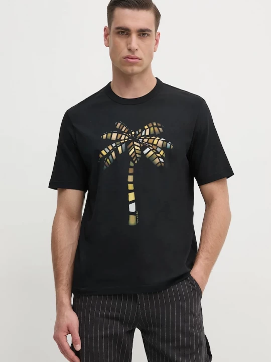 Obrázek produktu PS Paul Smith Bavlněné tričko PS Paul Smith černá