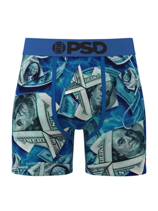 Obrázek produktu PSD Boxerky 'Deep Sea Funds' aqua modrá / královská modrá / khaki / černá