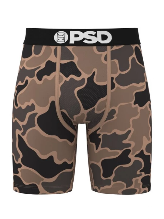 Obrázek produktu PSD Boxerky 'Duck Camo' hnědá / tmavě hnědá