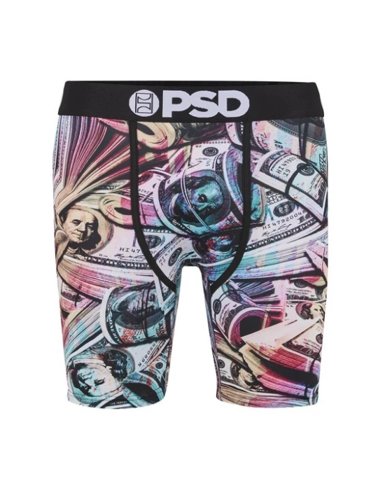 Obrázek produktu PSD Boxerky 'Money Chalk' tyrkysová / světle fialová / meruňková / černá