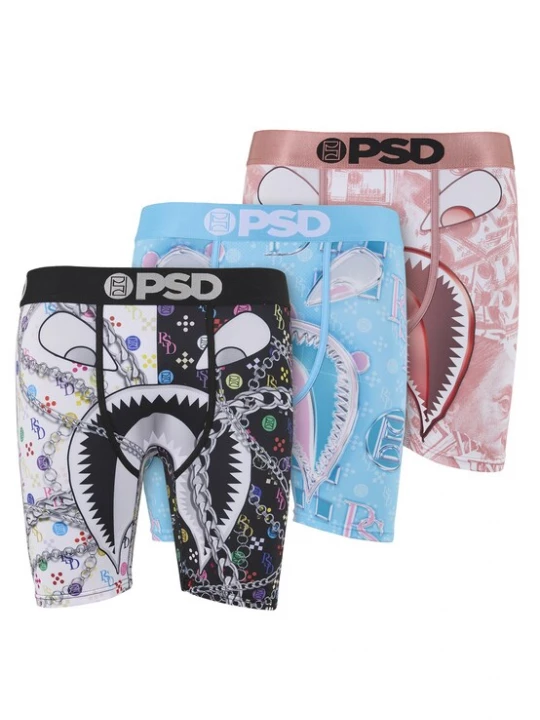 Obrázek produktu PSD Boxerky světlemodrá / růžová / černá / bílá