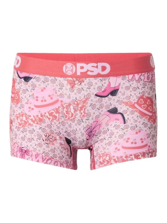 Obrázek produktu PSD Kalhotky 'Howdy Luv' růžová / světle růžová / světle červená / černá