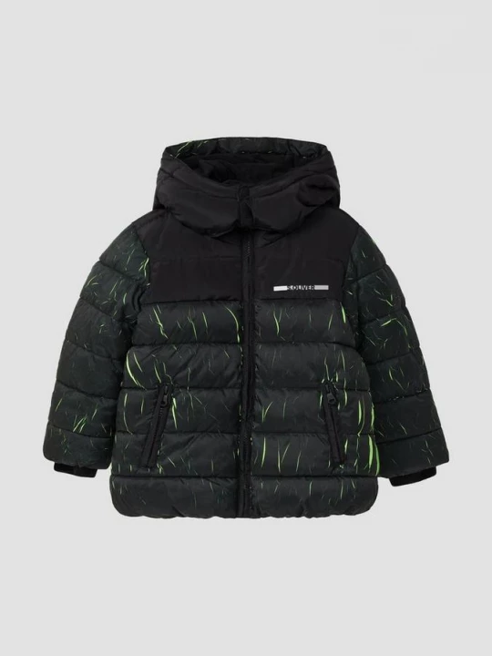 Obrázek produktu Puffer bunda s kapucí a speciálním barevným efektem s.Oliver černá