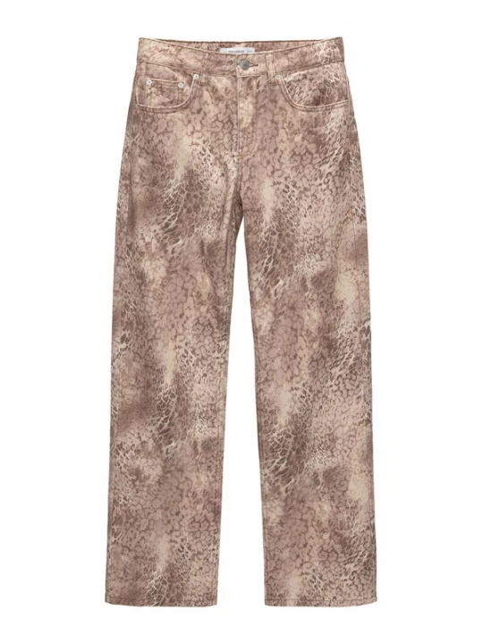 Obrázek produktu Pull&Bear Džíny nažloutlá / brokátová / tmavě hnědá