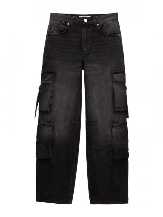 Obrázek produktu Pull&Bear Džíny s kapsami  černá džínovina