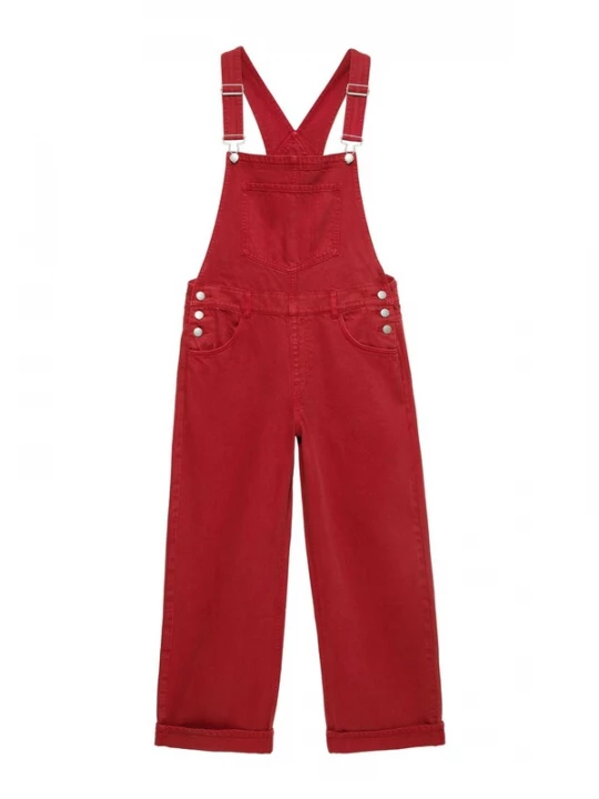 Obrázek produktu Pull&Bear Džíny s laclem ohnivá červená