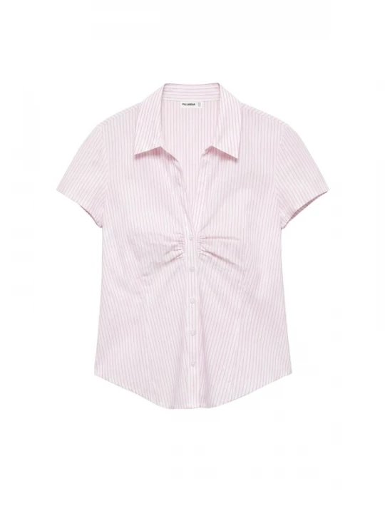 Obrázek produktu Pull&Bear Halenka starorůžová / bílá