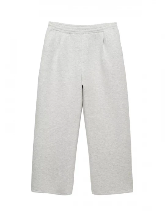 Obrázek produktu Pull&Bear Kalhoty se sklady v pase šedá