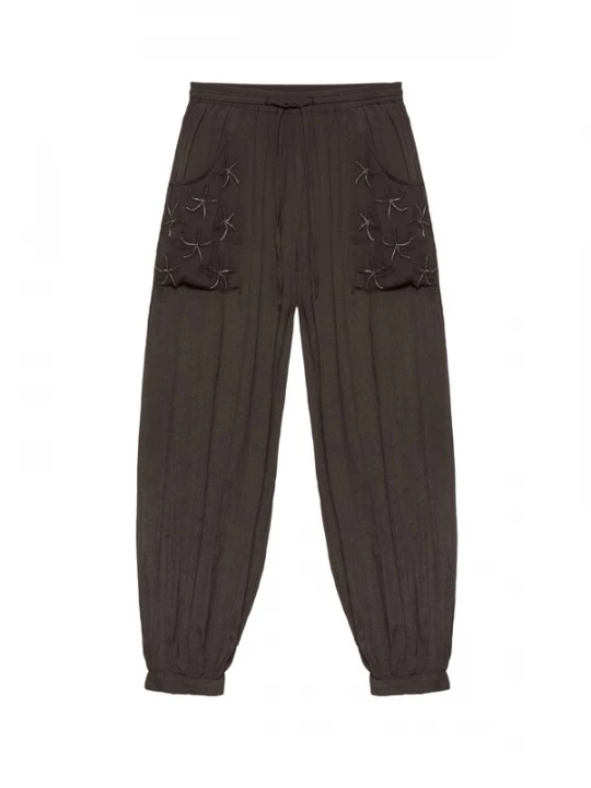 Obrázek produktu Pull&Bear Kalhoty tmavě hnědá
