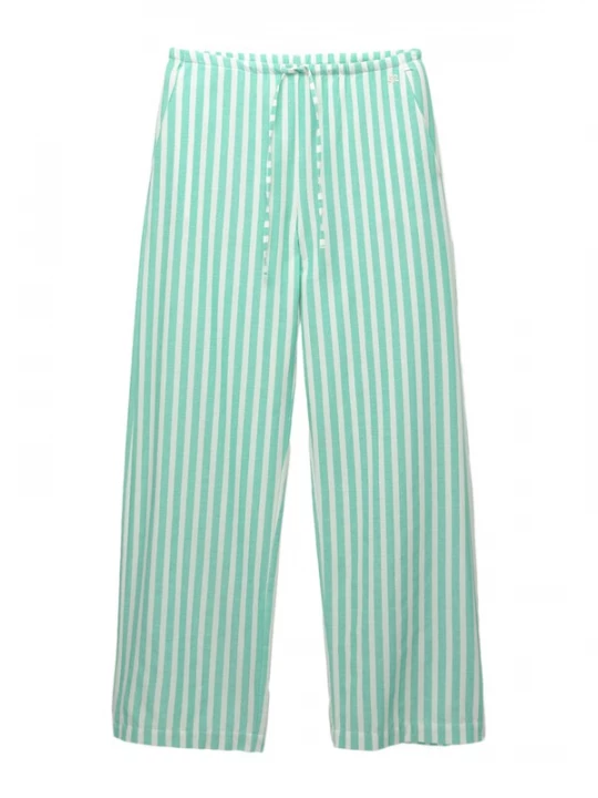 Obrázek produktu Pull&Bear Kalhoty zelená / bílá