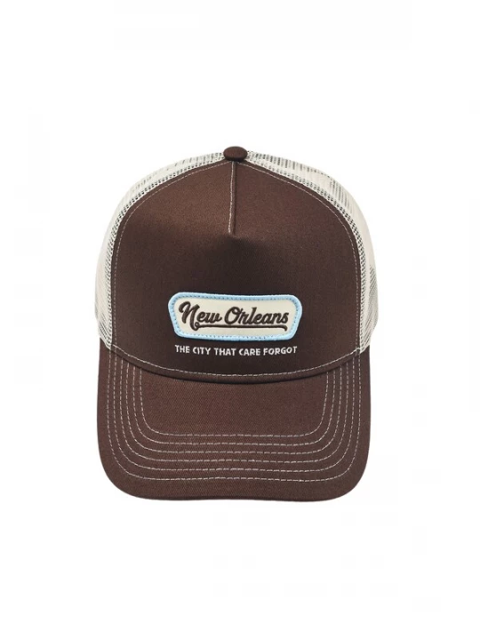 Obrázek produktu Pull&Bear Kšiltovka 'GORRA NEW ORLEANS' béžová / světlemodrá / hnědá