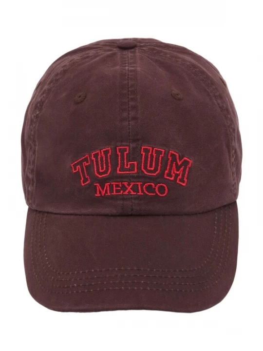 Obrázek produktu Pull&Bear Kšiltovka 'TULUM MEXICO' kaštanově hnědá / červená