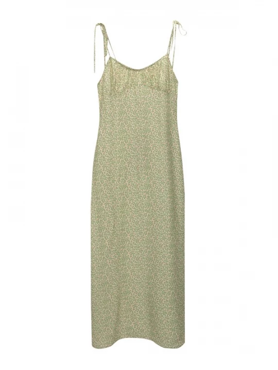 Obrázek produktu Pull&Bear Letní šaty  hnědá / zelená / pastelově zelená