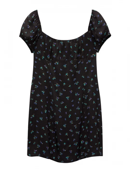 Obrázek produktu Pull&Bear Letní šaty modrá / aqua modrá / khaki / černá