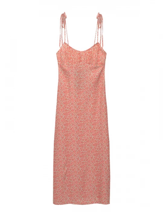 Obrázek produktu Pull&Bear Letní šaty zelená / červená / melounová / bílá