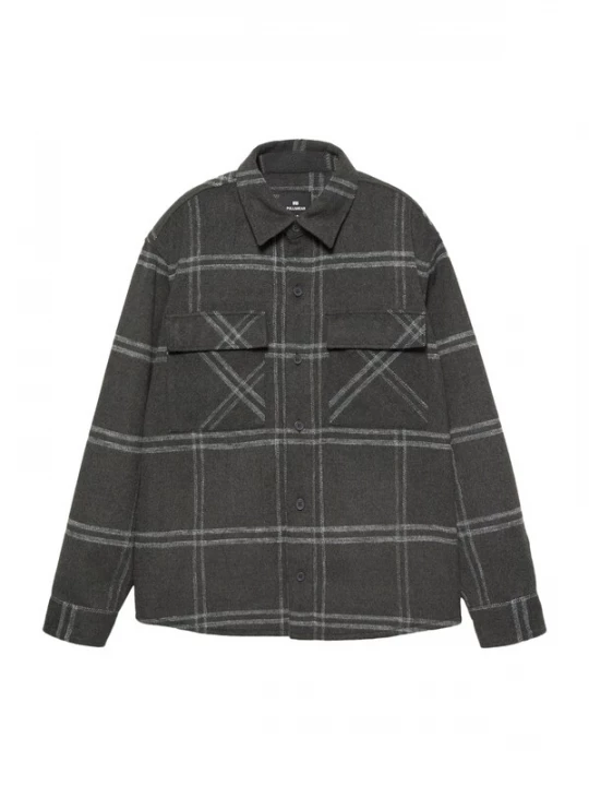 Obrázek produktu Pull&Bear Přechodná bunda černá / bílá