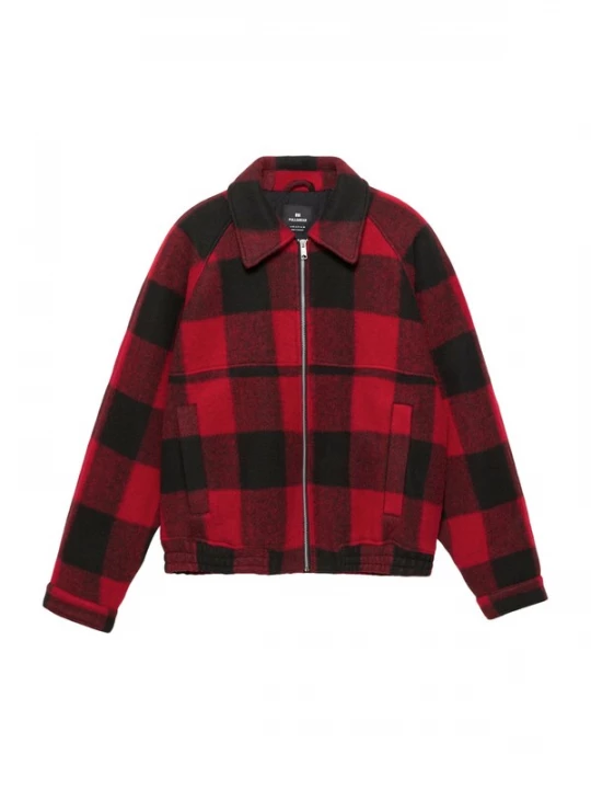 Obrázek produktu Pull&Bear Přechodná bunda červená / černá