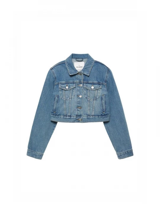 Obrázek produktu Pull&Bear Přechodná bunda modrá džínovina