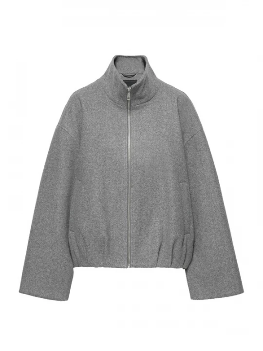 Obrázek produktu Pull&Bear Přechodná bunda šedý melír
