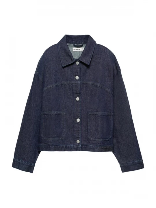 Obrázek produktu Pull&Bear Přechodná bunda tmavě modrá