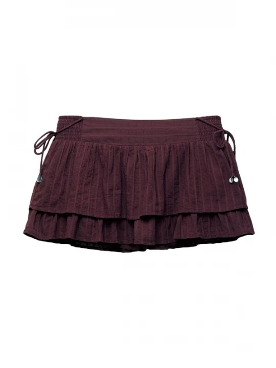 Obrázek produktu Pull&Bear Sukně burgundská červeň