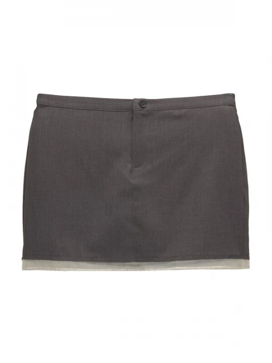 Obrázek produktu Pull&Bear Sukně tmavě šedá / bílá