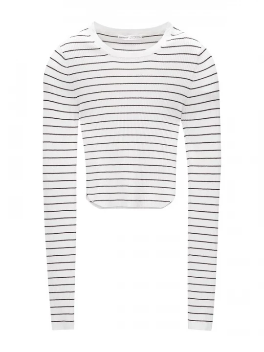 Obrázek produktu Pull&Bear Svetr černá / bílá