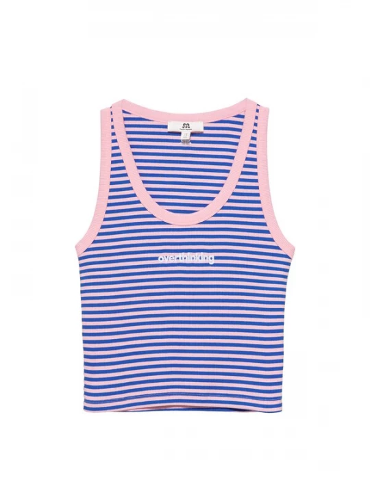 Obrázek produktu Pull&Bear Top 'PACIFIC' modrá / růžová / bílá