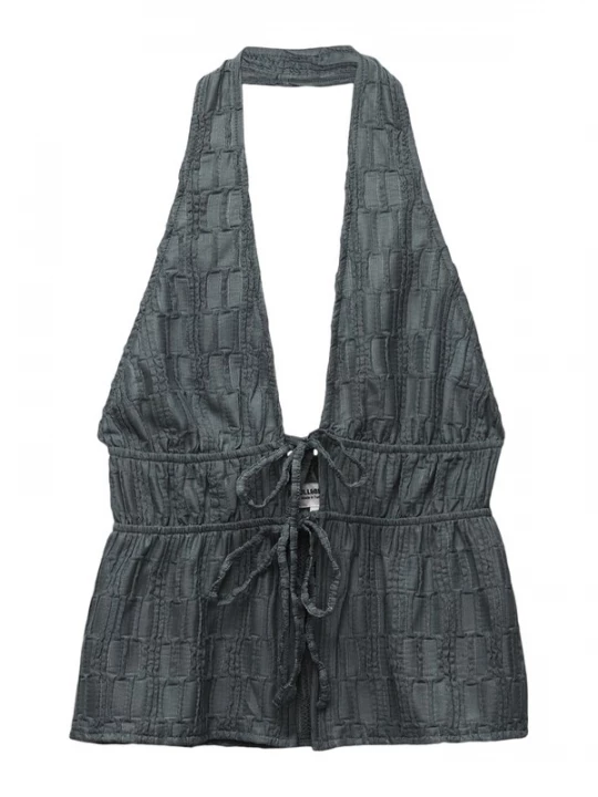 Obrázek produktu Pull&Bear Top tmavě šedá