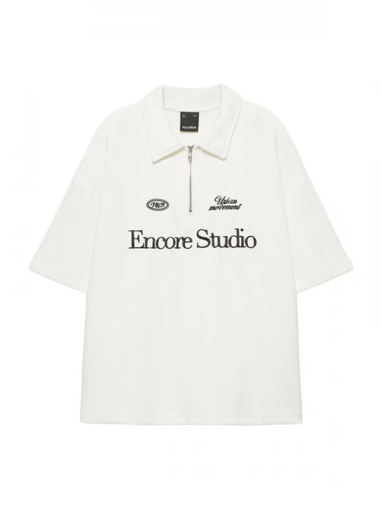 Obrázek produktu Pull&Bear Tričko černá / bílá