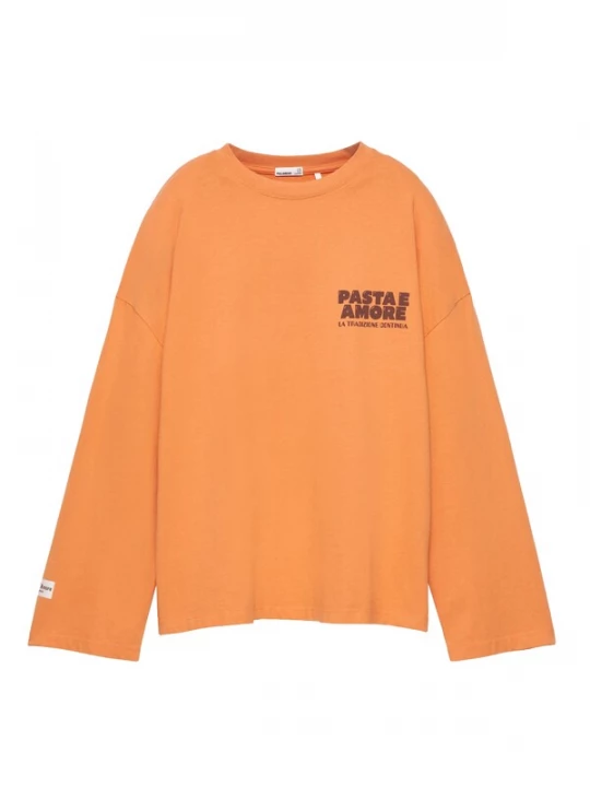 Obrázek produktu Pull&Bear Tričko čokoládová / tmavě oranžová