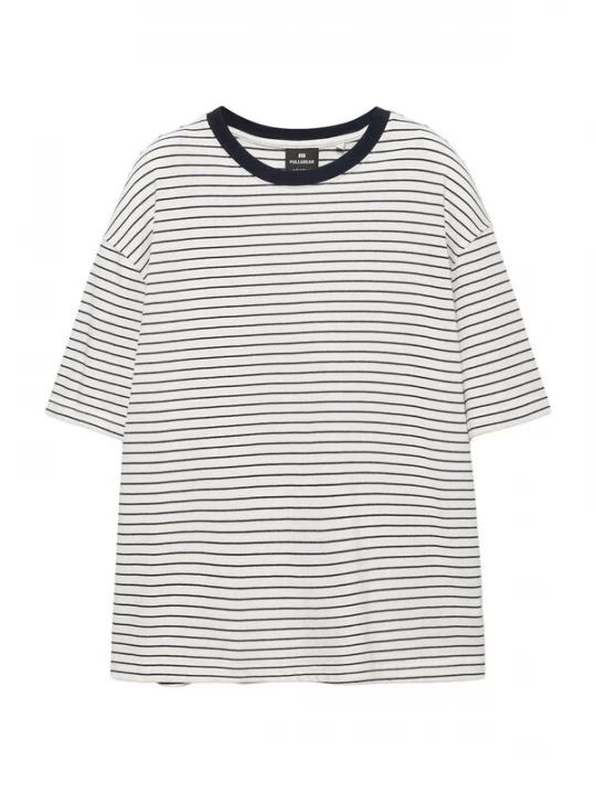 Obrázek produktu Pull&Bear Tričko marine modrá / bílá