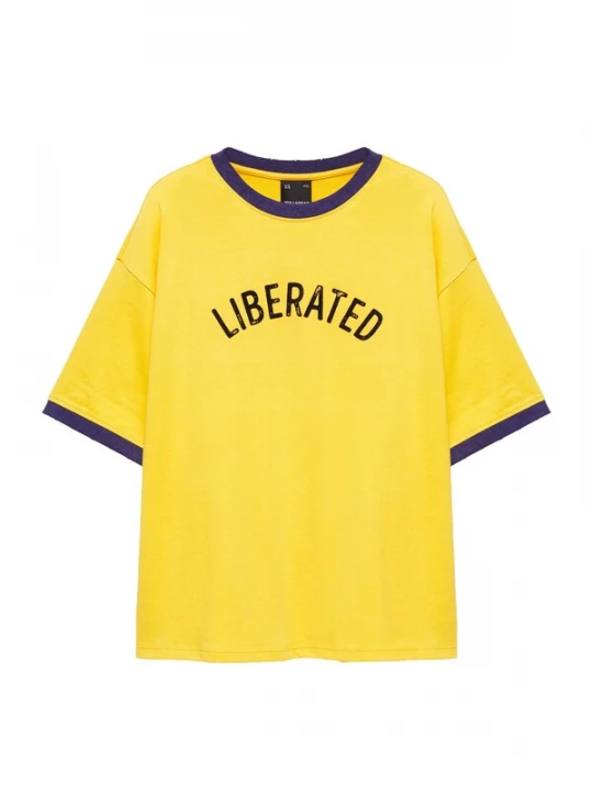 Obrázek produktu Pull&Bear Tričko námořnická modř / medová