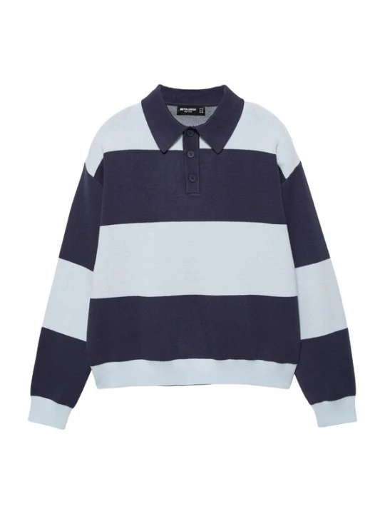 Obrázek produktu Pull&Bear Tričko námořnická modř / pastelová modrá