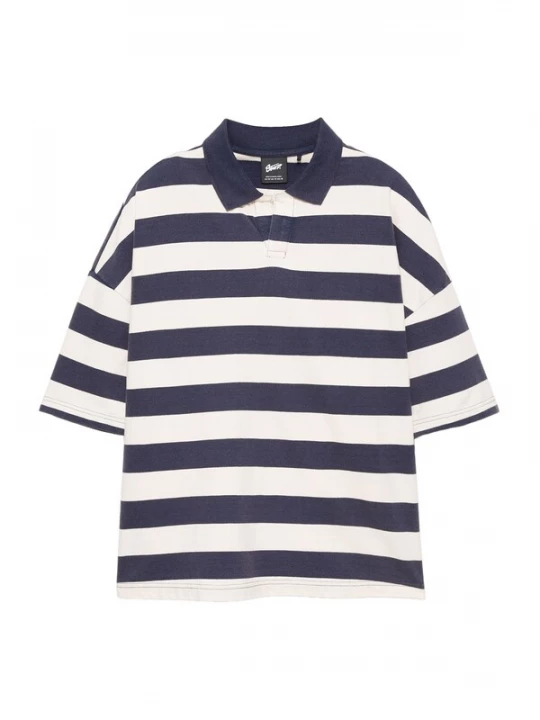 Obrázek produktu Pull&Bear Tričko námořnická modř / růžová / bílá