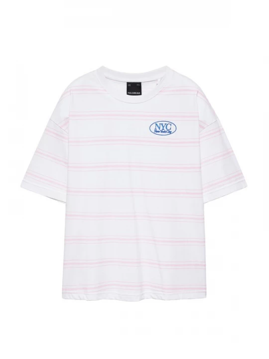 Obrázek produktu Pull&Bear Tričko safírová / růžová / bílá