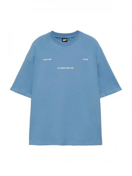 Obrázek produktu Pull&Bear Tričko 'STWD' azurová / bílá