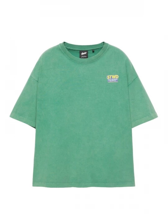 Obrázek produktu Pull&Bear Tričko 'STWD' modrá / žlutá / světle zelená / červená