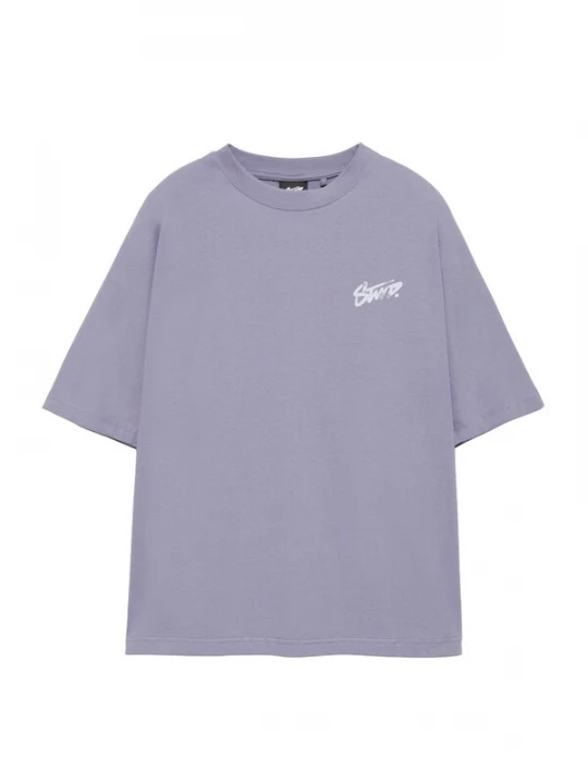 Obrázek produktu Pull&Bear Tričko 'STWD' světle fialová / bílá